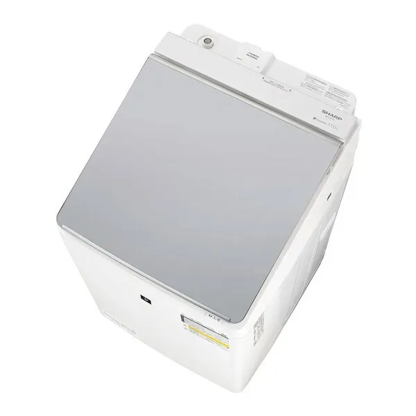 SHARP ES-PW11K-S シルバー系 穴なし槽 [縦型洗濯乾燥機 (洗濯11.0kg/乾燥6.0kg)]