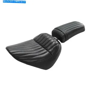 シート ハーレーソフトティールストリートボブFXBB FXST 18アップのための運転手の乗客クッションシートフィット Driver Passenger Cushion Seat Fit For Harley Softail Street Bob FXBB FXST 18-Up【並行輸入品】