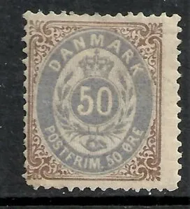デンマーク 1875 YV 28a シェード MLH F/VF