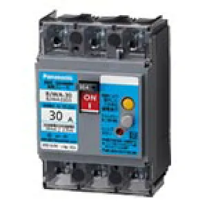 BJWA35031Panasonic 電設資材 漏電ブレーカBJWA型（OC付）（モータ保護兼用）ボックス内取付用端子カバー付60AF型 極数素子数3P3E 定格電流50A