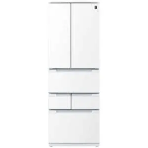 シャープ SHARP 冷蔵庫 6ドア 457L フレンチドア(観音開き) 真ん中野菜室 プラズマクラスター 幅65cm ブラストホワイト SJ-MF46R-W