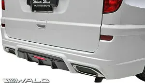 【M's】W639 ベンツ Vクラス ビアノ 前期 (2003y-2011y) WALD BLACK BISON リアバンパースポイラー ( ロング用 ) FRP 未塗装 ヴァルド バルド エアロ パーツ 部品 外装 社外 正規 本物 改造 カスタム ドレス