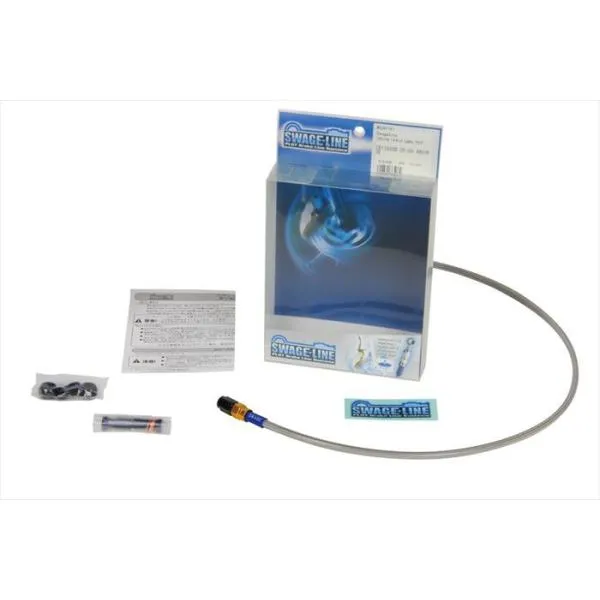 PLOT プロト 4548664444199 SwageLine フロントホースキット G＆K／クリア W650 アップハンドル 99-07 GA