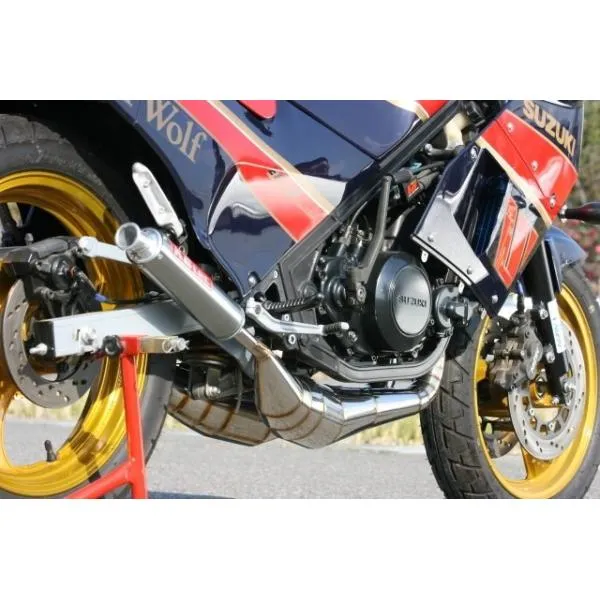 K2TEC ケイツーテック チャンバー TYPE-2 タイプ：鏡面ステンレス RG250Γ SUZUKI スズキ マフラー