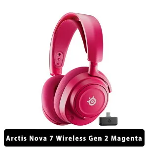 【4/25限定★抽選で最大100%ポイントバック！(要エントリー)】SteelSeries Arctis Nova 7 Wireless Gen 2 Magenta ゲーミング ヘッドホン ヘッドセット ワイヤレス 密閉型 オーバーイヤー Bluetooth 2.4GHz 低遅延