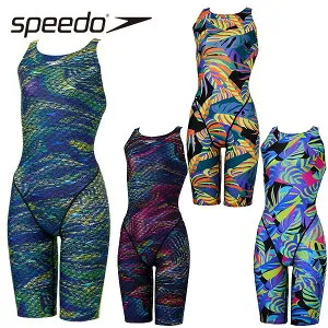 【マラソン期間店内最大P10倍！】スピード 競泳水着 スパッツ FLEXΣX オープンバック レディース SCW12641FZ WA承認 フレックス シグマ カイ Speedo FLEX SX OP KNEE2