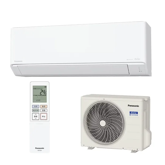 パナソニック CS-285DJ-W ルームエアコン エオリア Eolia Jシリーズ 10畳用 クリスタルホワイト 2025年モデル 単相100V ナノイーX リモコン付 クーラー 冷房 暖房 スタンダードモデル インバーター冷暖房除湿タイプ Panasonic