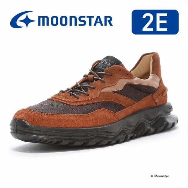 ムーンスター スニーカー 日本製 本革 革靴 メンズ レディース レザー コンフォート シューズ 靴 SPxx moonstar SX 78C01 ブラウン [2024年秋冬新作]8月30日発売