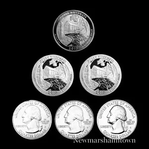 2017 P+D+S+S+S オザークウォーターウェイズ ATB 国立公園 エンハンスト BU ミント プルーフ セット