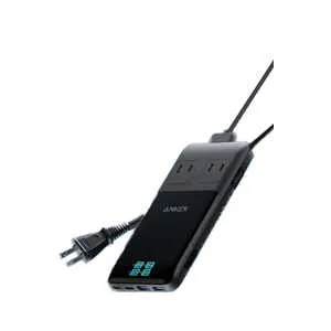 アンカー Anker Japan 高機能電源タップ Anker Prime Charging Station (6-in-1、140W) ［2個口 /スイッチ無 /4ポート］ ブラック＋グレー A9128NF1