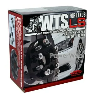 KYO-EI 5822W1 ワイドトレッドスペーサー レクサスLS専用 M14×P1.5 厚み:22mm 内/外径:60mm/165mm HOLE:5 PCD:120 ブラック 入数:2枚