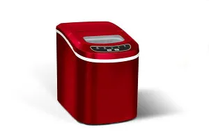 ベルソス 高速製氷機 水を入れてボタンを押すだけ 約6~13分で高速製氷 2種類の氷サイズ レッド VS-ICE02-RD