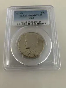 1776-1976 S ケネディ プルーフ銀貨 PCGS PR 69 DCAM/CLAD