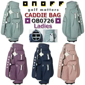 オノフ ONOFF CADDIE BAG for Lady OB0726 オノフ キャディバッグ レディス レディース/女性用 カートバッグ ゴルフバッグ ナイロン 4色/8.5型/2.7kg(軽量タイプ)/46inchクラブ対応 ネームプレート付き おし