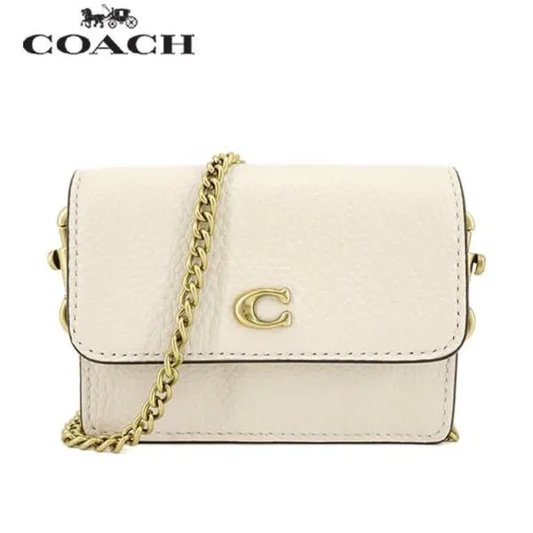 コーチ COACH レディース カードケース HALF FLAP CARD CASE C6718 B4HA チョーク CHALK 23ss