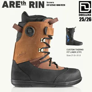【4月はポイント10倍※要エントリー】25-26 ディーラックス アースリン CTF スノーボード ブーツ DEELUXE ARETH RIN CTF BROWN メンズ 熱成形 2026 日本正規品