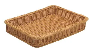 樹脂製太渕ディスプレイかご 茶 大 91-023A 【かご バスケット】【製菓用品 製パン用品】【販売トレー バスケット POP】【業務用】