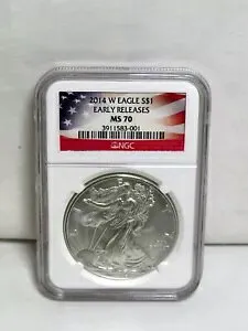 2014-W 1oz アメリカン シルバー イーグル NGC MS 70 初期リリース 35365-19