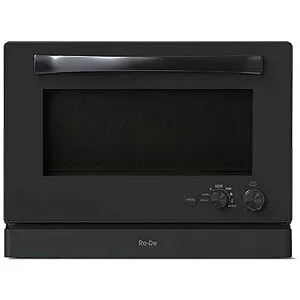 A-STAGE オーブンレンジ 20L フラット Re・De Range ブラック MO02A-20BK