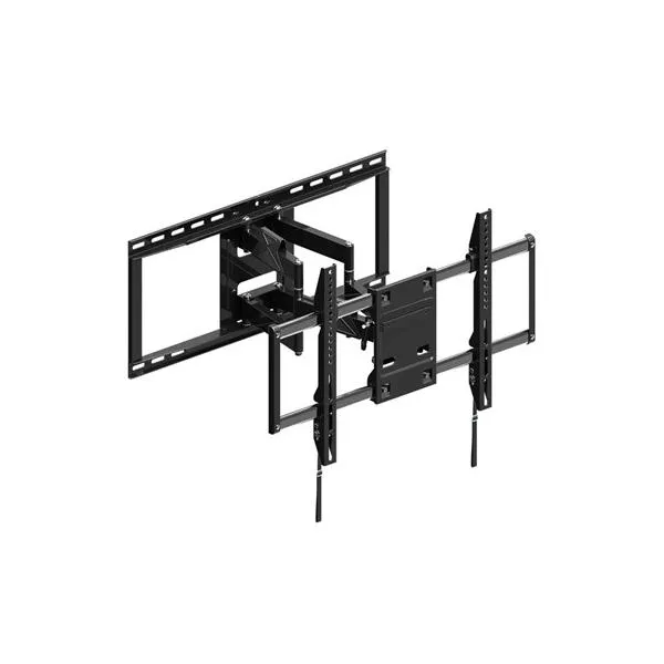 朝日木材加工 壁掛マウント金具 フルモーションタイプ 対応インチ 42～86Vまで テレビ壁掛け金具 FLM-006-BK