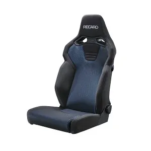 【4/24 20:00-4/27 09:59 エントリーでP5倍】RECARO レカロ SR-C BK100H 81-121.29.643-0 シートヒーター付き＆アームレスト取り付け可能 ブルー/ブラック