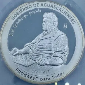 2012 Mo PCGS PR69 DCAM - メキシコ - 銀メダル