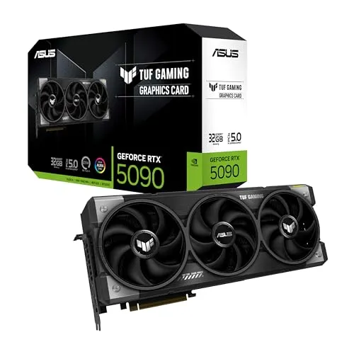 ASUS TUF Gaming GeForce RTX ? 5090 32GB GDDR7 ゲーミンググラフィックスカード (PCIeR 5.0、HDMIR/DP 2.1、3.6スロット、ミリタリーグレードコンポーネント、保護PCBコーティング、Axial