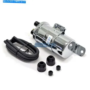 クロームパーツ ハーレーダビッドソンスタイルユニバーサルクロームデュアルリードスパークプラグプラグイグニッションコイル Harley Davidson Style Universal Chrome Dual Lead Spark Plug Ignition Coil【並