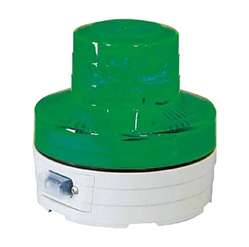 NU-BG 電池式LED回転灯 ニコUFO 夜間自動点灯タイプ 緑 12086