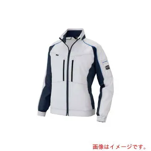 アイトス（AITOZ） エコプロダクト長袖ブルゾン シルバーグレーXネイビー LL 【品番：AZ9101-003-LL】