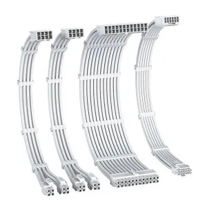 EZDIY-FAB PCIe 5.0 12VHPWR 電源専用 PSUケーブル 延長スリーブケーブル 16AWG高性能銅コア PSU 延長ケーブル 1*24ピン ATX/2*8ピン(4+4) EPS/16ピン (12+4)GPU/PCIE 延長ケーブルは1000WのPC電源ユニットに対応し