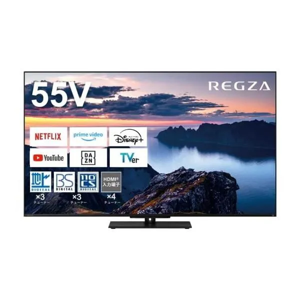 テレビ 55型 液晶テレビ TVS REGZA レグザ 55インチ TV 55Z670N 4Kチューナー内蔵 Z670N series 55V型 地上・BS・110度CSデジタル 新生活