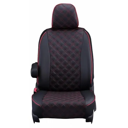 クラッツィオ(Clazzio) シートカバー 全席セット アリオン/プレミオ NZT260 / ZRT260 / ZRT265 / ZRT261 H22(2010)/5～R1(2019)/11 キルト ブラック×レッドステッチ ET-1083 【15ETB