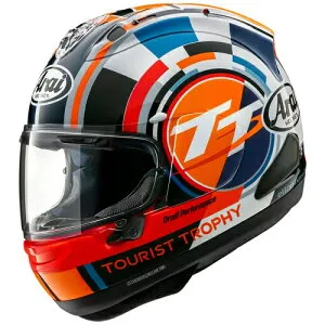 Arai アライ RX-7V Evo Isle Of Man 2025 full face helmet フルフェイスヘルメット オンロード バイク オートバイ レーシング ツーリング 街乗り にも かっこいい おすすめ (AMACLUB)