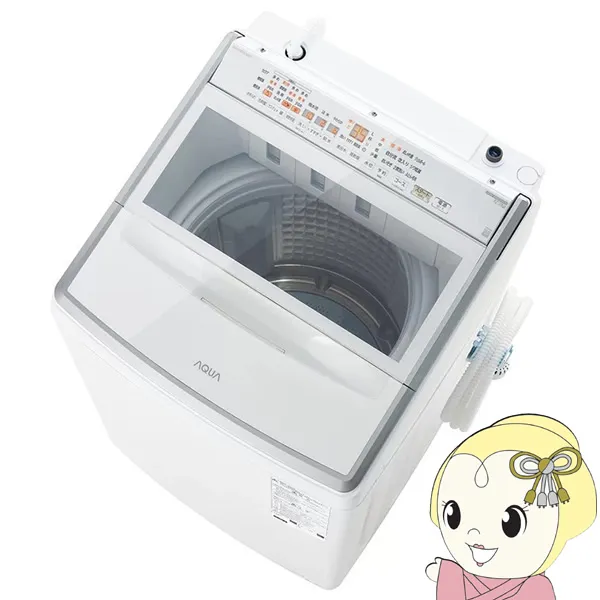 全自動洗濯機 【標準設置費込み】 AQUA アクア 12.0kg ホワイト VPシリーズ AQW-VP12A-W ぎおん