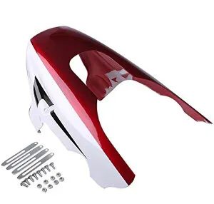 [Avan Knight] ホンダ フロント アンダー カウル カバー CB400 CB400SF VTEC XJR400 CB190 等 KRB120 (レッド × ホワイト)