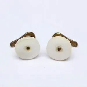 【送料無料】メンズアクセサリ? パールカフリンクスホワイトアンティークスイベルタイプフォーマルタキシードvtg mother of pearl cufflinks white goldtone antique swivel type formal tuxedo