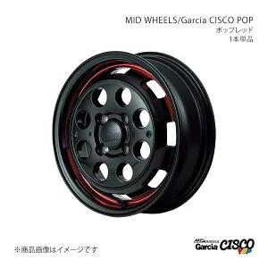 MID WHEELS/Garcia CISCO POP ワゴンRスマイル MX81S/MX91S アルミホイール1本【14×4.5J 4-100 INSET45 BVD】Y26D445433450301