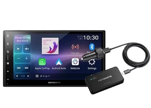 DMH-SZ500+DCT-WR200D･6.8V型Apple CarPlay･Android Auto対応ディスプレイオーディオ+Wi-Fiルーターセット