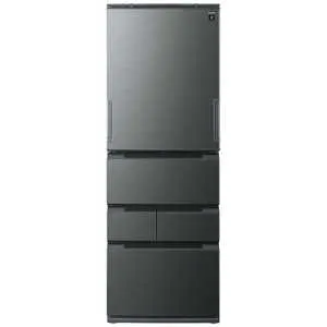 シャープ SHARP 冷蔵庫 5ドア 457L どっちもドア(両開き) プラズマクラスター 幅65cm ダスクダークメタル系 SJ-MW46P-H