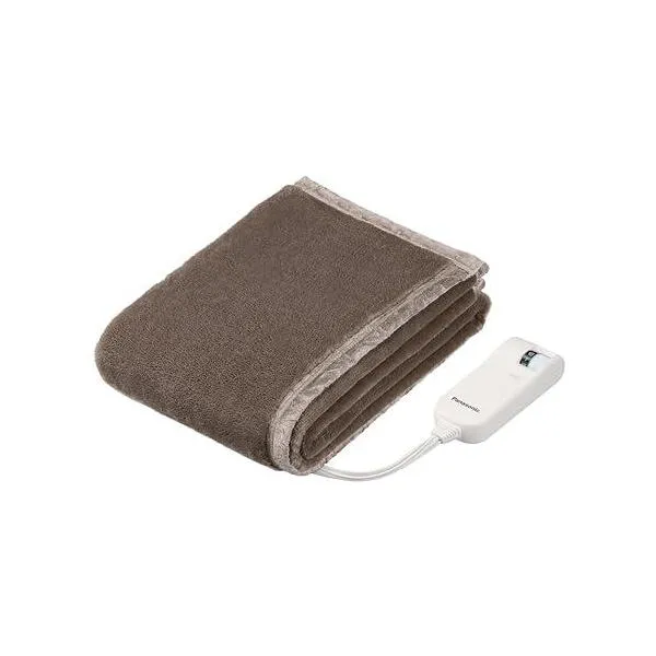 パナソニック 電気毛布 敷き用 室温センサー搭載 8段階温度調節 ダニ対策 抗菌防臭 丸洗い可 シングル ブラウン DB-UM10S-T