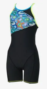 【ネコポス対応可】スピード (Speedo) 水泳 競泳 練習用水着 トレーニング用 オールインワン スパークリングブーンターンズショートニースキン レディース (25aw) ブルー 3S-M STW12558-NB 返品交換