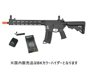 LiPoバッテリーセット LANCER TACTICAL（ランサータクティカル） M-LOK 13in M4 AEG BK 電子トリガー 13インチ GEN3 M4 18歳以上 サバゲー 銃