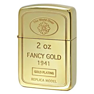 Zippo ジッポー 1941レプリカ インゴット 金メッキ ゴールドプレート 63270198 プレゼント 贈り物 男性 女性 かっこいい オプション購入で名入れ可