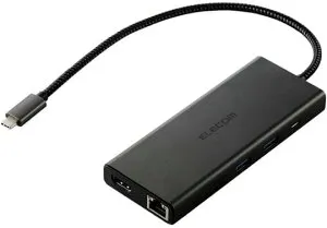 エレコム USB Type-C ドッキングステーション 10in1 ブラック DST-100BPBK