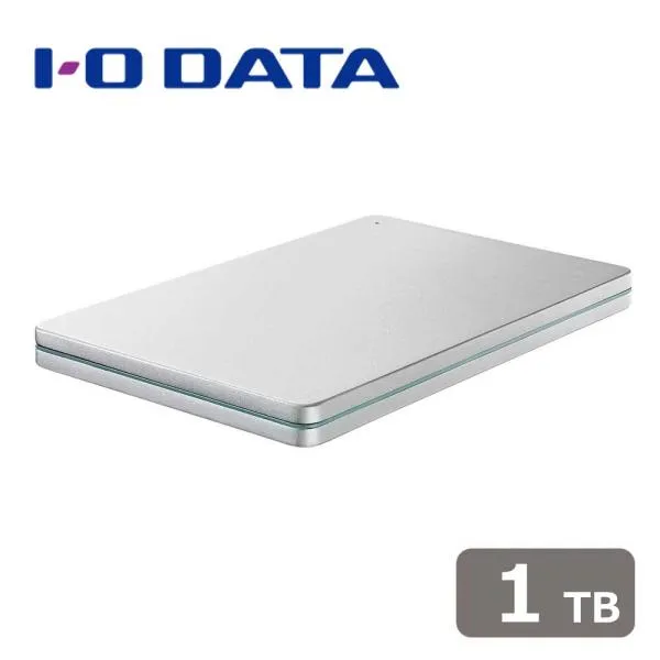 アイ・オー・データ機器｜I-O DATA USB 3.2 Gen 1(USB 3.0)/ 2.0対応 ポータブルハードディスク「カクうす」 1TB(Silver×Green) HDPX-UTS1S 返品種別B