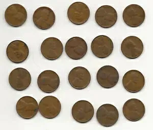 アメリカ リンカーン セントペニー ロット 1918 1920 1923 1924 1930 1936 1938 1939 VTG コイン グループ