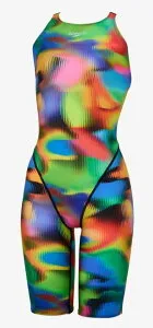 【ネコポス対応可】スピード (Speedo) 水泳 競泳用水着 WA承認 オールインワン フレックスシグマカイオープンバックニースキン2 レディース (25aw) マルチ M-L SCW12550F-MT 返品交換不可