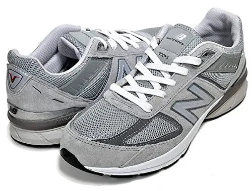 [New Balance] GC990 V5 GC990GL5 GREY グレー スニーカー レディース ガールズ KIDS キッズ MEDIUM ミディアム 990 GRAY 25cm [並行輸入品]