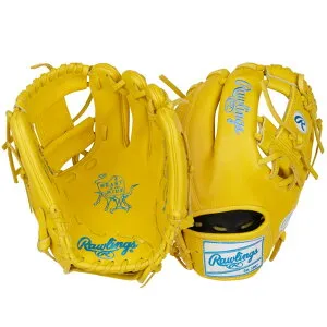 【日本未発売】【Rawlings(ローリングス)】硬式用グローブ PROR204-2Y 11.5 inch Premium Heart of the Hide Leather イエロー ColorSync 9 ■内野手用グラブ HOH